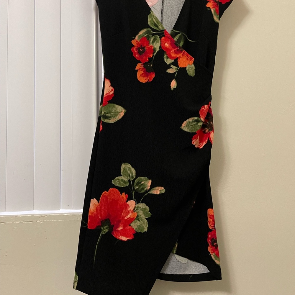 Black Dress w Red Roses